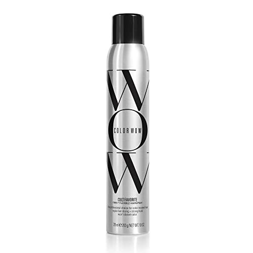 COLOR WOW Cult Favorite Firm + Flexible Hairspray – Lightweight spray with all day hold | Humidity resistance | Heat + UV protection | non stiff, non sticky | Brushable | Non yellowing