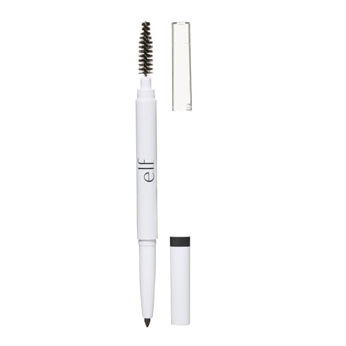 e.l.f. Instant Lift Brow Pencil, Dual-Sided, Precise, Fine Tip, Shapes, Defines, Fills Brows, Contours, Combs, Tames, 0.006 Oz, Deep Brown, 1 Count
