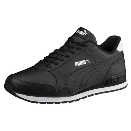 (-34%) PUMA Unisex ST Runner v2 Full L Low-Top Trainer, Puma Black-Puma Black-Puma White, 47 EU