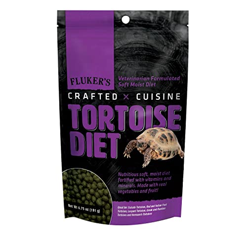 Fluker's Crafted Cuisine - Tortoise Food Real Fruits & Vegetables Loaded with a wide range of