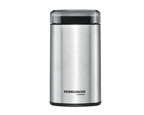 (-45%) ROMMELSBACHER Kaffeemühle EKM 100 - Schlagmesser,Bohnenbehälter, Füllmenge 70 g, Mahlgrad über Mahldauer wählbar, auch für Gewürze, Zucker, Nüsse, 200 Watt