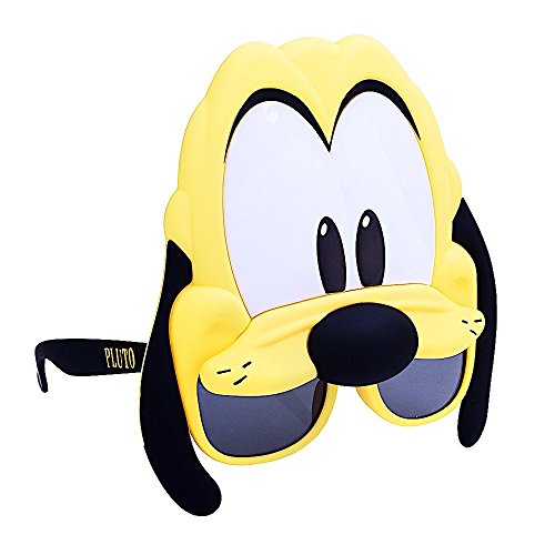 Sun-Staches Disney Official Pluto, Costume Accessory Eyewear Mask, UV400, One Size Fits Most