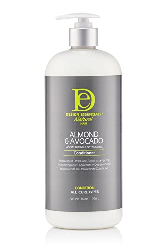 Design Essentials Almond and Avocado Moisturizing and Detangling Conditioner, 32 Ounces