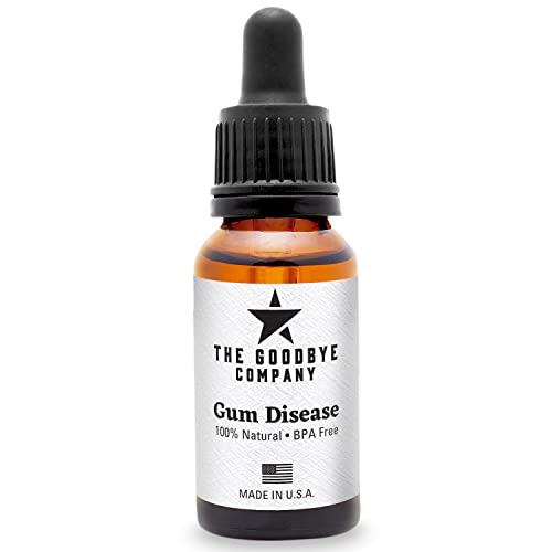 The Goodbye Company Gum Disease Treatment - 100% Pure Neem & Clove Oil - Natural Gingivitis Remedy - Non-Toxic, BPA-Free Oral Care - Fast-Acting Gum Healer (30ml)