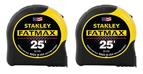Stanley FMHT74038A FatMax 25 Foot Tape Measure 2PKMilwaukee Tool 48-22-7125 Magnetic Tape Measure 25 ft x 1.83 Inch, 2 