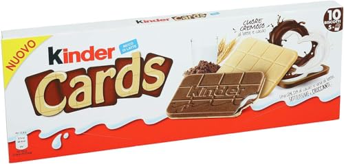 🔥 STARKER PREIS (-26%) Kinder Cards 5er Pack - Kekswaffeln mit Milch- & Kakaocreme, 128 g