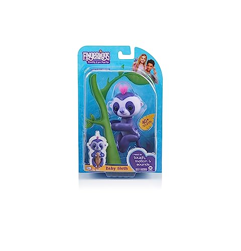 WowWee Fingerlings Baby Sloth Marge Perfectly designed for little hands, these sparkly baby sloths