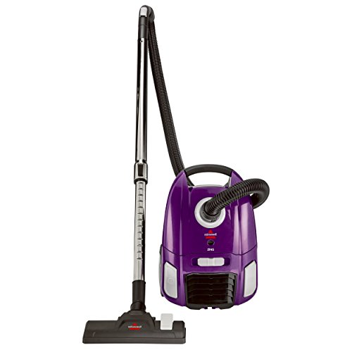 Bissell Zing Lightweight, Bagged Canister Vacuum, Purple, 2154ACanister Vacuum Cleaner, 40Kpa 1600W Cyclon Power, Dust 
