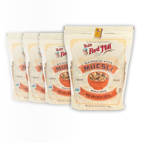 Bob's Red Mill Old Country Style Muesli, 40oz (Pack of 4) - Non GMO, Whole Grain, Vegan, Kosher