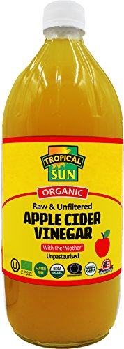 Tropical Sun Organic Apple Cider Vinegar, 946 ml, Pack of 6