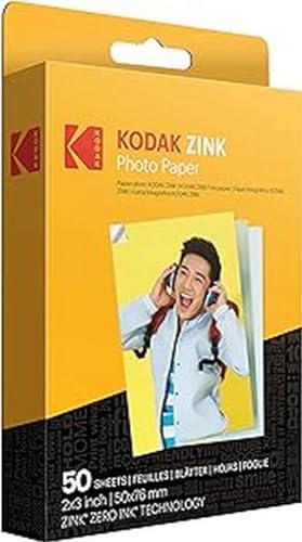 Kodak Zink Print Photo Paper Easiest to Use Simply insert these prints into your chosen camera to print out detailed and long-lasting pho...
