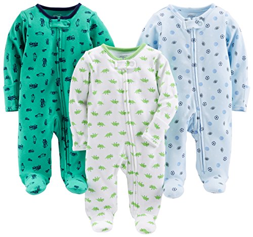 Simple Joys by Carter's Baby 3-pack Sleep and Play, sports, cars, dino, Preemie
