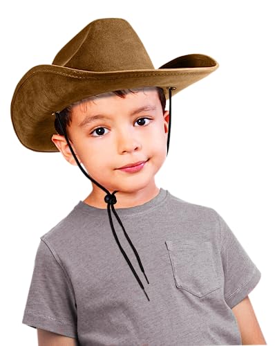 Rubies Faux-Suede Kid's Cowboy Hat for Themed Parties and Halloween, Brown