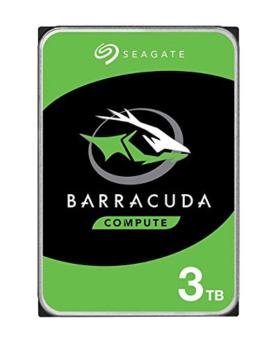 Seagate Barracuda 3TB interne Festplatte HDD, 3.5 Zoll, 5400 U/Min, 256 MB Cache, SATA 6GB/s, silber, Modellnr.: ST3000DM007