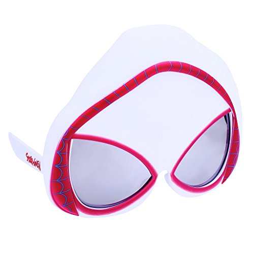 Sun-Staches Spider-Gwen Sunglasses | Marvel Costume Mask | UV 400 | One Size Fits Most