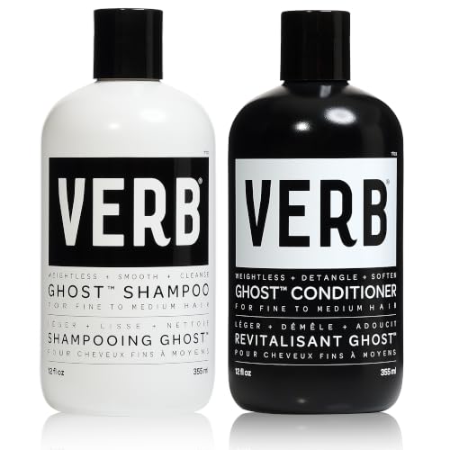 VERB Ghost Shampoo + Conditioner Duo, 12 fl oz | Weightless Fine Hair Set