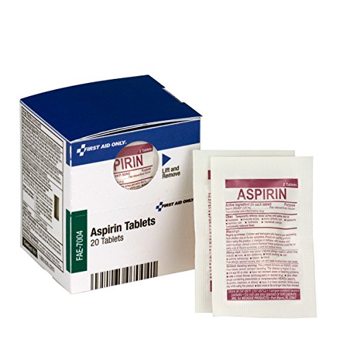 First Aid Only FAE-7004 SmartCompliance Refill Aspirin, 2/Packet, 10 Packets Total