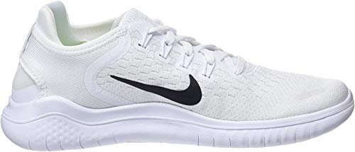 Nike Womens WMNS Free RN 2018 942837 100 - Size 10W White/Black
