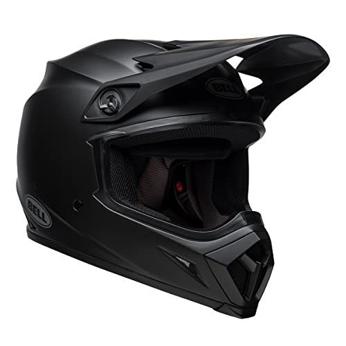 Bell MX-9 MIPS Equipped Motorcycle Helmet (Solid Matte Black, Medium)