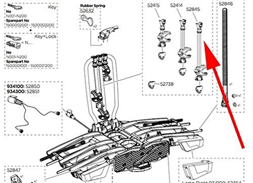 Thule Bike Arm Long for Easyfold XT