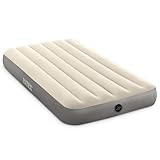 Intex Polyvinyl Chloride Pvc Deluxe Singlehigh Airbed Twin Beige