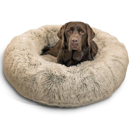 Best Friends by Sheri The Original Calming Donut, pelo sintético, funda lavable (varias tallas)