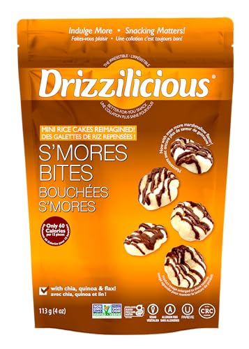 Drizzilicious Crunchy Drizzle Bites S'Mores Gluten Free 4 Ounce ., 4 Ounce