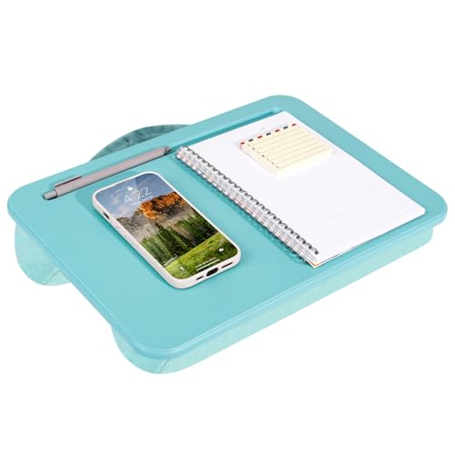 LAPGEAR Compact Lap Desk - Fits up to 15 Inch Laptops - Aqua Sky - Style No. 43109
