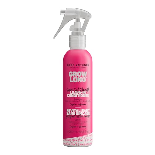 Marc Anthony Leave-In Conditioner Spray & Detangler, Grow Long Biotin - Anti-Frizz Deep Conditioner For Split Ends & Breakage - Vitamin E, Caffeine & Ginseng for Curly, Dry & Damaged Hair