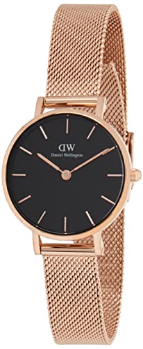 Daniel Wellington Petite Melrose 28mm Women's Watch, Stainless Steel (316L) Rose Gold Watch for Women