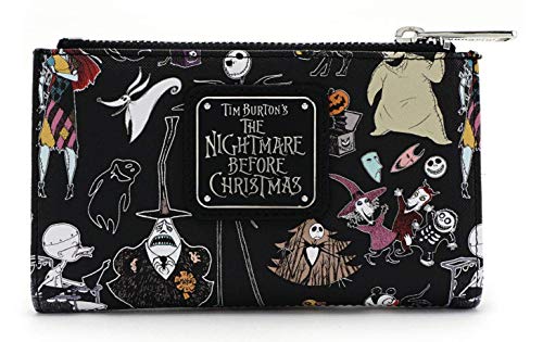 Loungefly Disney Nightmare Before Christmas Character Print Bi-Fold Wallet