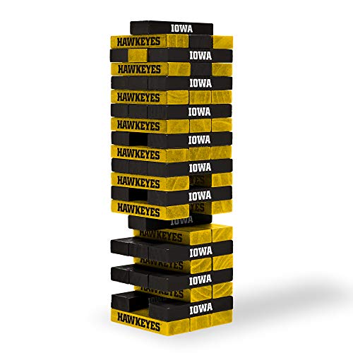 Wild Sports NCAA Iowa Hawkeyes Table Top Stackers 3" x 1" x .5", Team Color