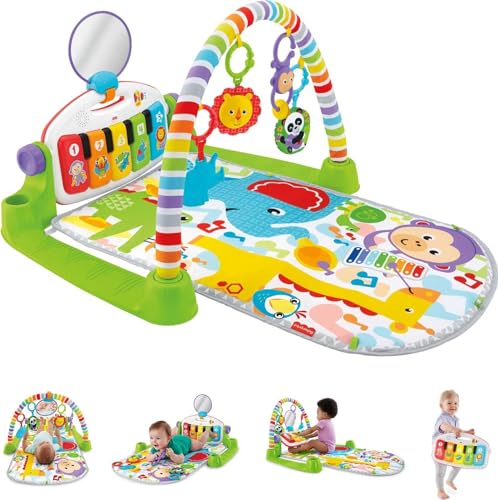 Fisher-Price Deluxe Kick Play Piano Gym Green