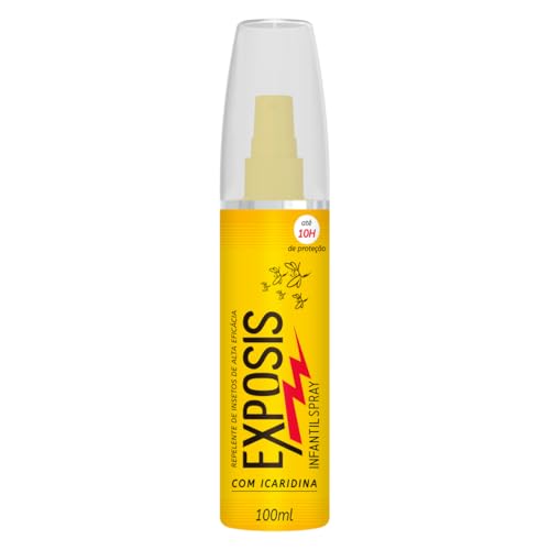 Exposis Infantil, Repelente de Mosquitos com Icaridina, Spray , Até 10h de Proteção, A partir dos 6 meses, Hipoalergênic...