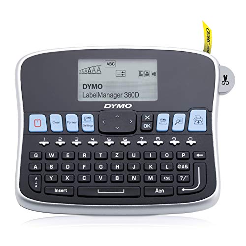 Dymo S0879530 Desktop Label Maker LabelManager 360D Rechargeable Hand-Held Label Maker...