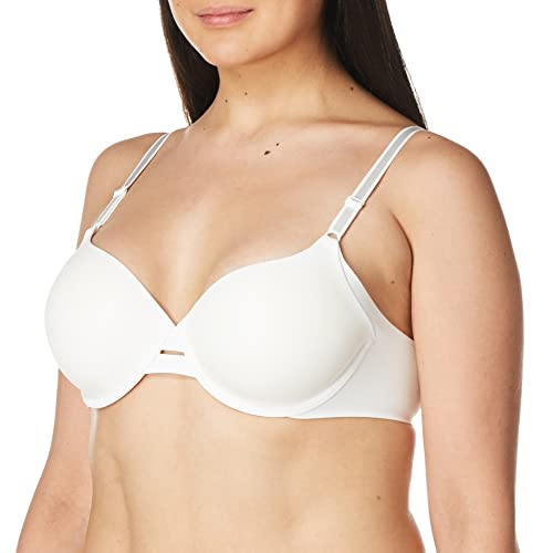 Warner's Women's Blissful Benefits Underarm-Smoothing Comfort Underwire Lightly Lined T-Shirt Bra RA3561W, White, 36B