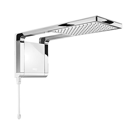 Chuveiro Acqua Storm Ultra 127V 5500W, Lorenzetti, 7510059, Branco/Cromado, Pequeno