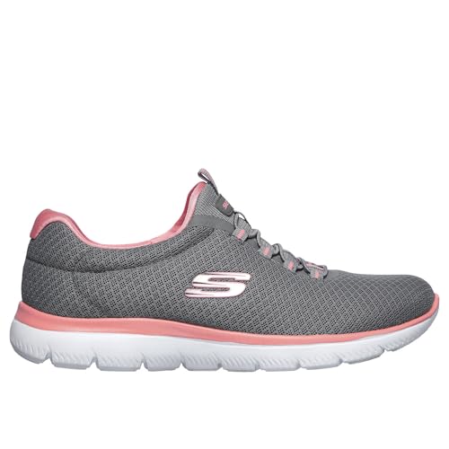(-28%) Skechers Summits Top Player Damen Sneaker , Grey Mesh Pink Trim, 40 EU