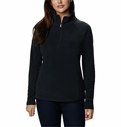 Columbia Womens Glacial IV Half Zip Fleece Jacket, Black, Large