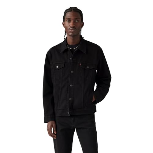 Levi's Men's Trucker Jacket (Also Available in Big & Tall), (New) Larimar/Black/Stretch, Large