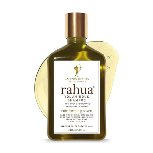 Rahua Voluminous Shampoo, Vegan Hair Care for Fine to Medium Hair, Gentle Cleansing Formula Oil, Quinoa Protein, Green Tea, Aloe & Lemongrass, Lavender & Eucalyptus Scent, 9.3 Fl Oz