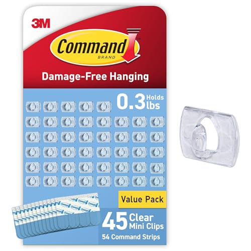 Command Clear Indoor Mini Light Clips Value Pack