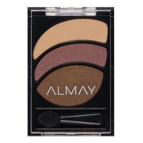 Almay Shadow Trio Palette, Longlasting Smoky Eyeshadow Makeup, Three Shades, Hypoallergenic, 020 Smoldering Embers, 0.19 oz