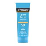 Neutrogena Hydro Boost Water Gel Sunscreen SPF 50, Oil-Free Hydrating and Water-Resistant Face and Body Sunscreen Lotion, Non-Greasy, Broad Spectrum, Lightweight Moisturizer, 3 fl oz