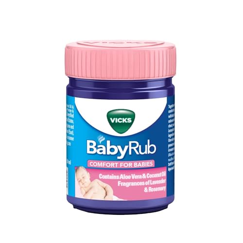 BabyRub Soothing Vapour Ointment for Babies (50 ml - 1.7 oz) + V4l Paper Napkin 125 Sheets Free