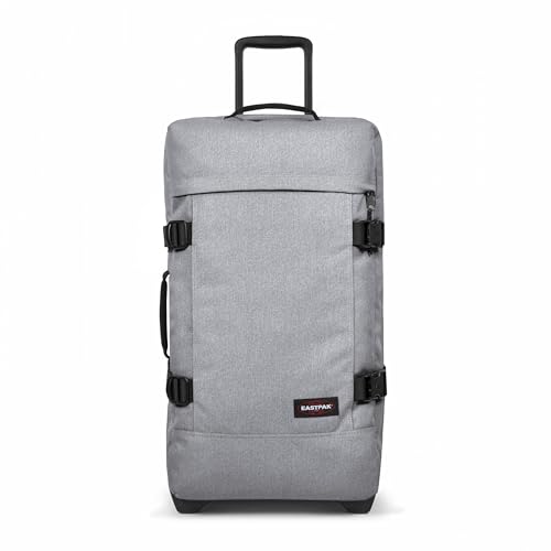 (-36%) EASTPAK Tranverz M Koffer 78L (67 x 35,5 x 30 cm), mittelgroßer Reisekoffer mit Rollen, leichtes Gepäck mit 2 Fächern, Teleskopgriff & TSA-Schloss - Sunday Grey
