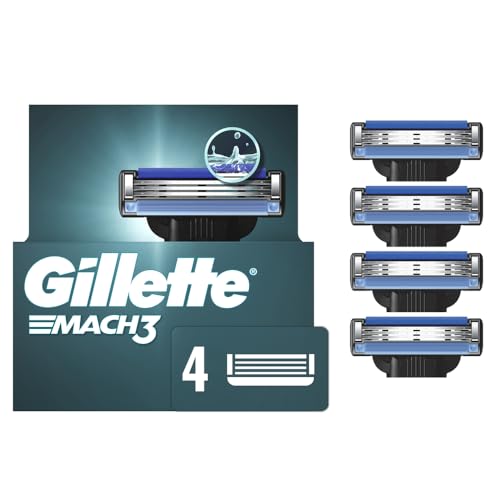 Gillette Mach3 Razor Refills 4 Razor Blade Refills