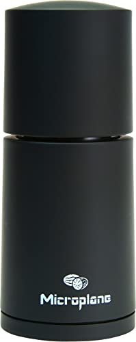 Microplane Manual Spice Mill - Cinnamon Grinder and Nutmeg Grater (Black)