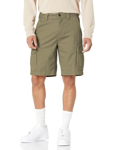 Amazon Essentials Men's 10" Classic-Fit Cargo Shorts (Available in Big & Tall), Khaki Brown, 36