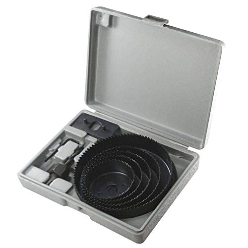 MTX Jogo De Serra Copo Para Madeira 8 Peças 64 A 127 Mm Aço Carbono Broca Central Corte Preciso Estojo Plástico Profissional Carpintaria DIY